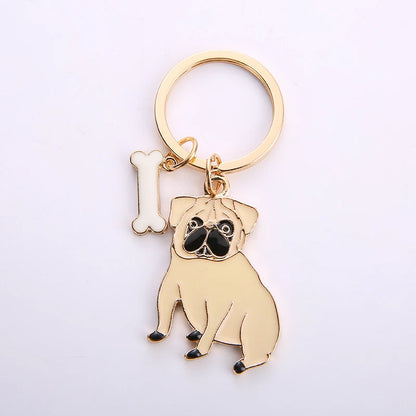 Cute Pug Key chain Bag Charm