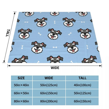 Cute Schnauzer Throw Blanket