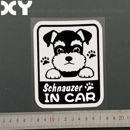 Schnauzer Cut Vinyl Decal Sticker