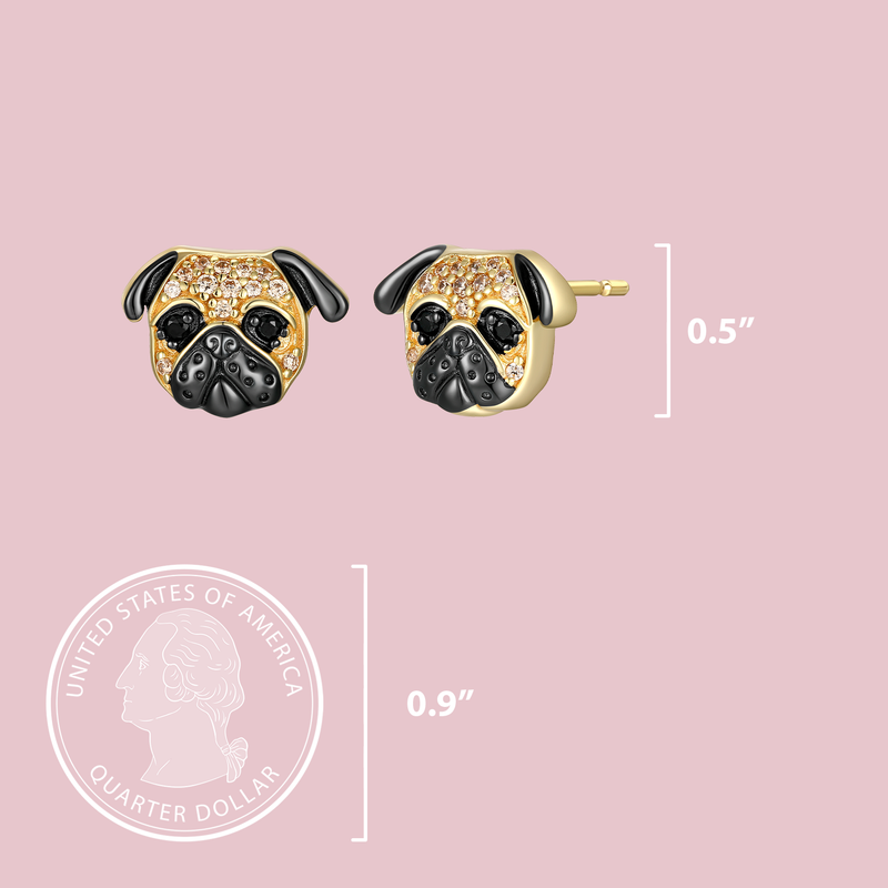 Exquisite Pug Earrings