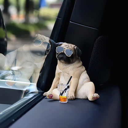 Funny Pug Car Decor