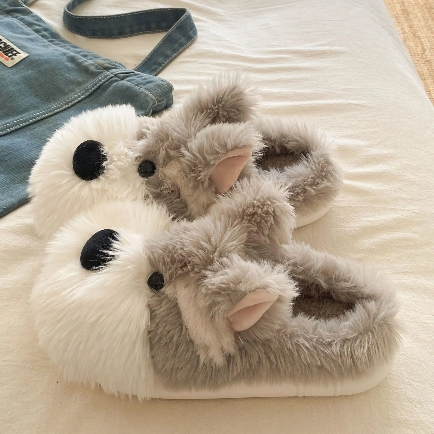 Adorable Schnauzer Plushy Shoes