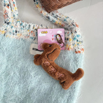 Kawaii Dog Dachshund Plush Keychain