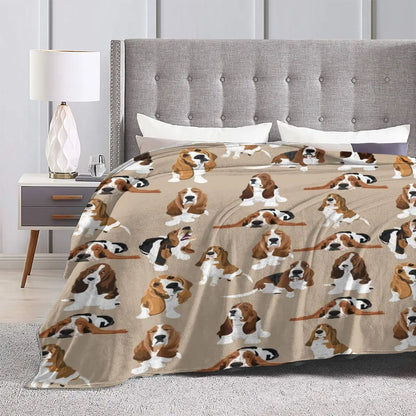 Basset Hound Lover Throw Blanket