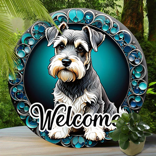 Schnauzer Whimsical Graffiti Wall Art