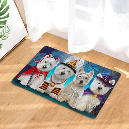 Westie Halloween Doormat