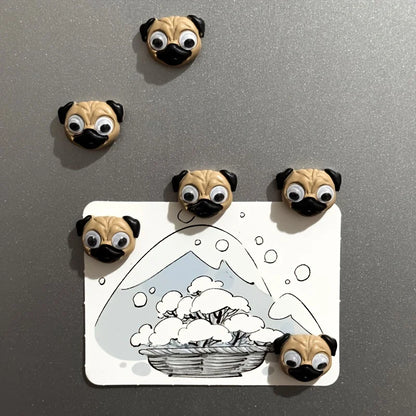 6-Pack Pug Fridge Magnets