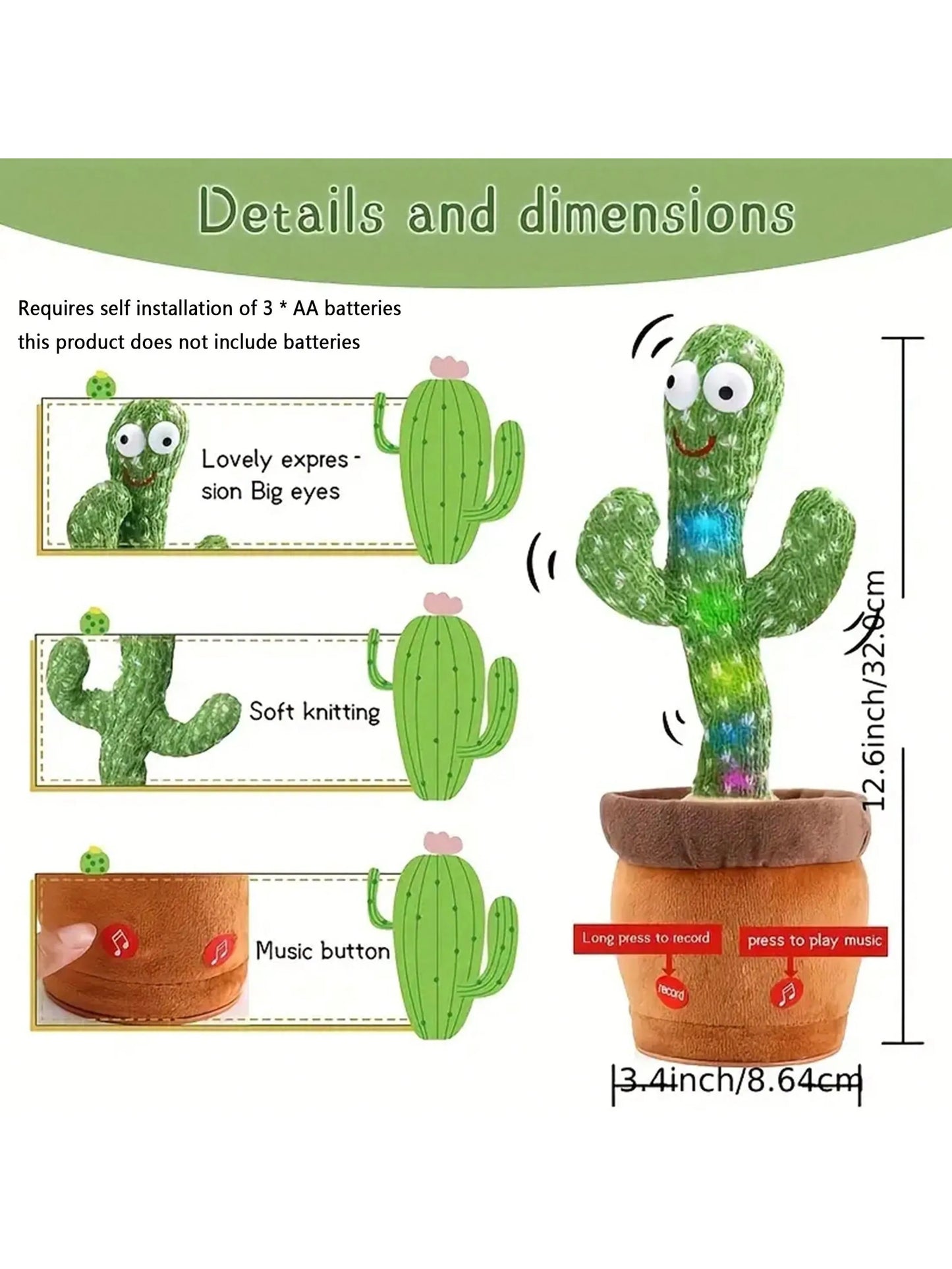 Dancing & Talking Cactus Toys