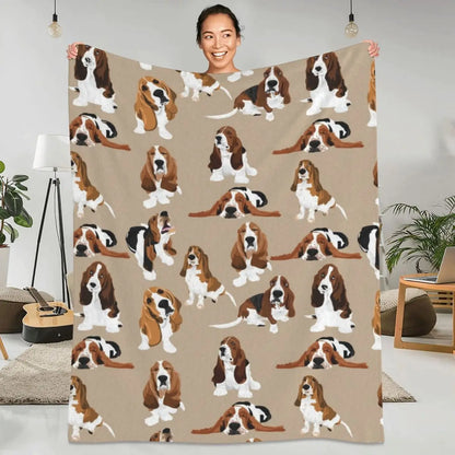 Basset Hound Lover Throw Blanket