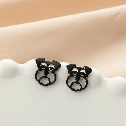Cute Schnauzer Stud Earrings