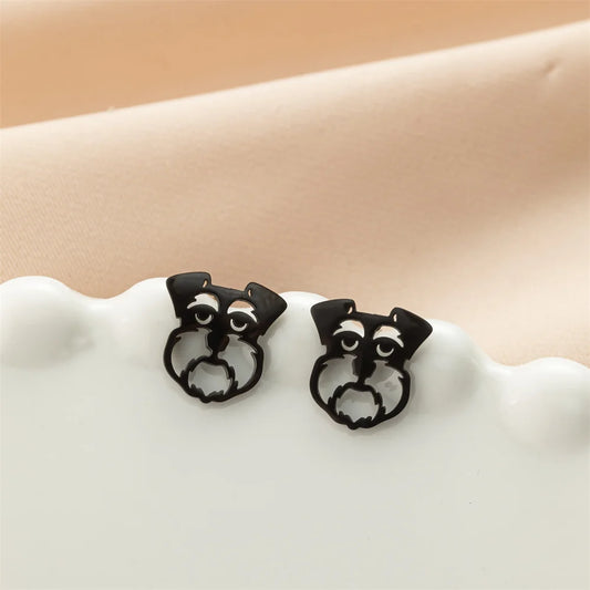 Cute Schnauzer Stud Earrings