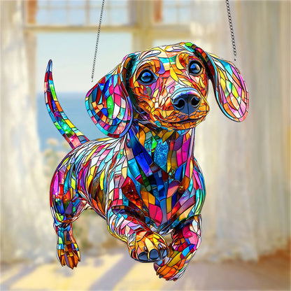 Dachshund Sunshine Window Pendant