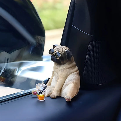 Funny Pug Car Decor
