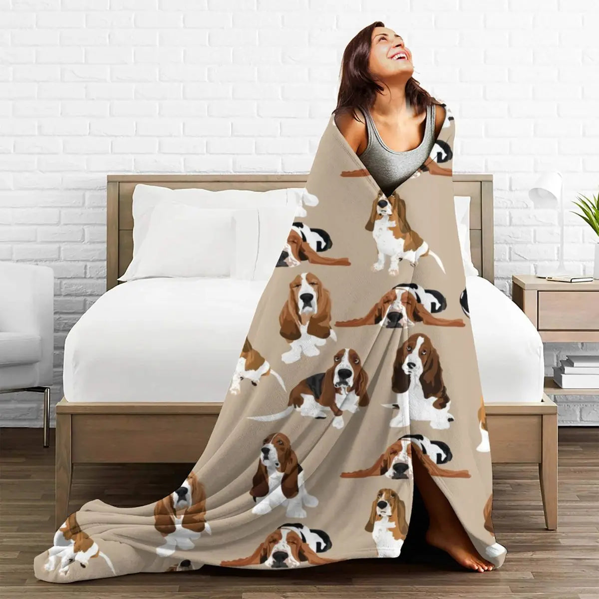 Basset Hound Lover Throw Blanket