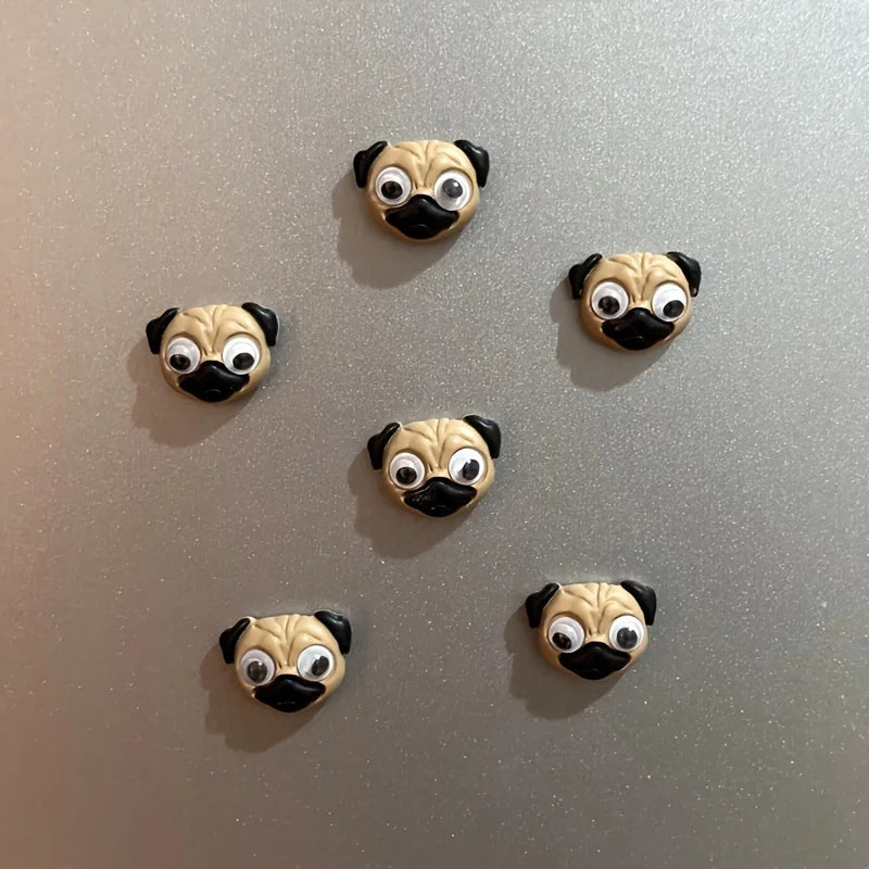 6-Pack Pug Fridge Magnets