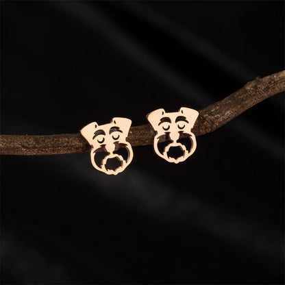 Cute Schnauzer Stud Earrings