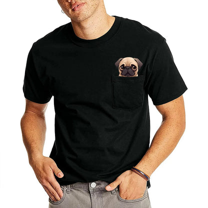 Funny Pug Cotton T-Shirts