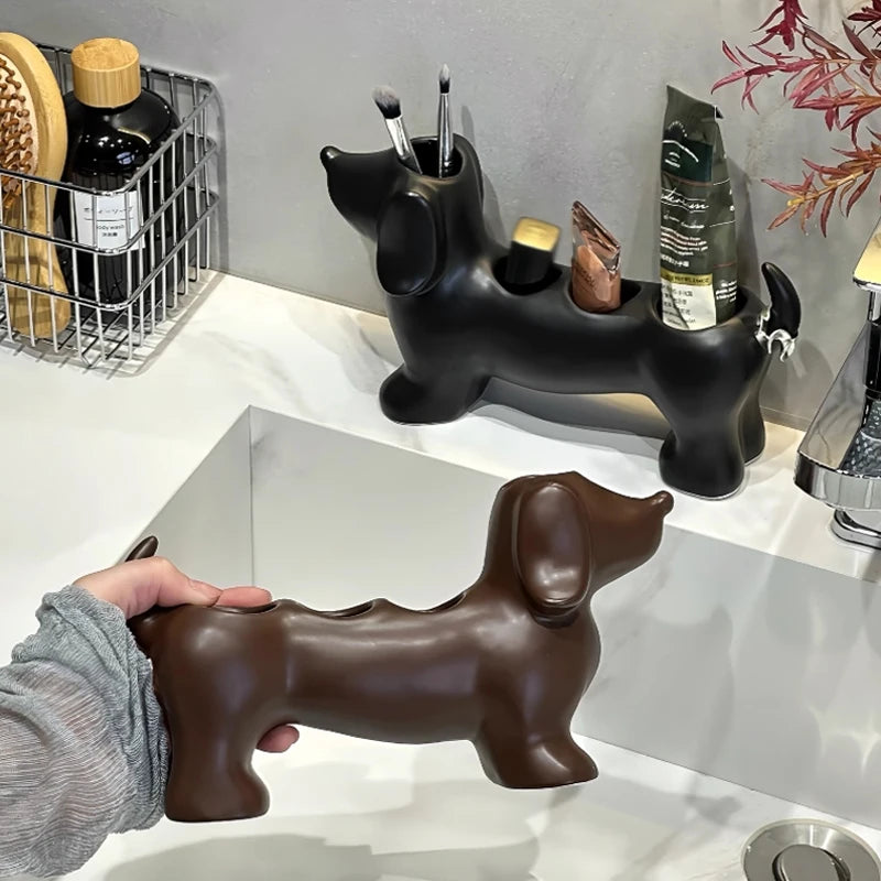 Dachshund Figurine Storage Holder