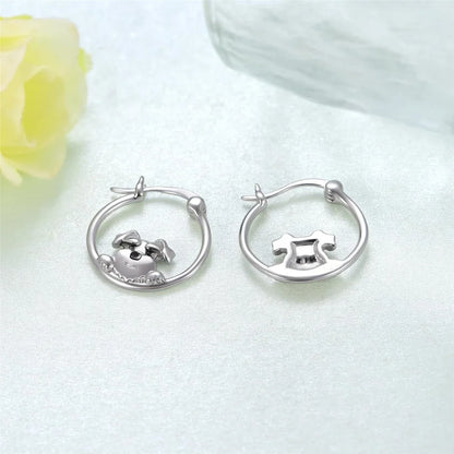 Cute Schnauzer Exquisite Earrings