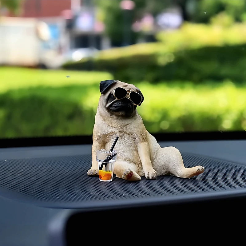 Funny Pug Car Decor