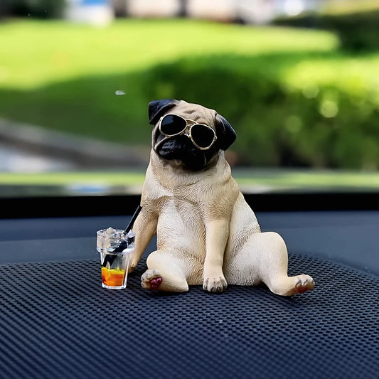 Funny Pug Car Decor