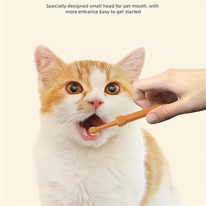 Pet Toothbrush with Tongue Scraper