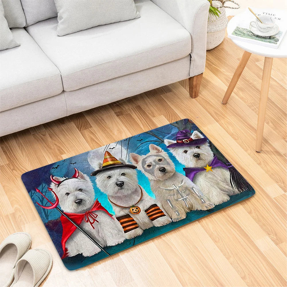 Westie Halloween Doormat