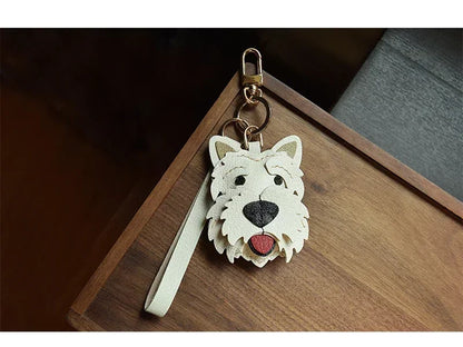 Luxury Leather Westie Pendant