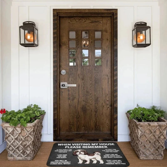 Shih Tzu House Rules Doormat