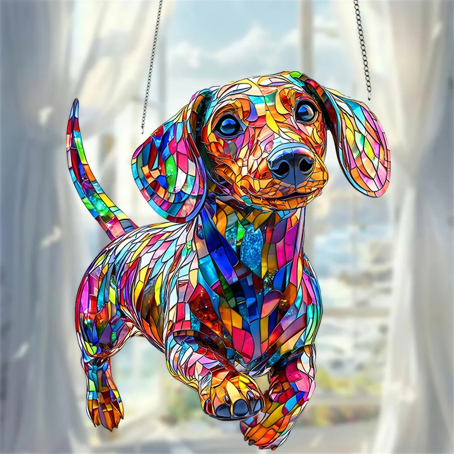 Dachshund Sunshine Window Pendant