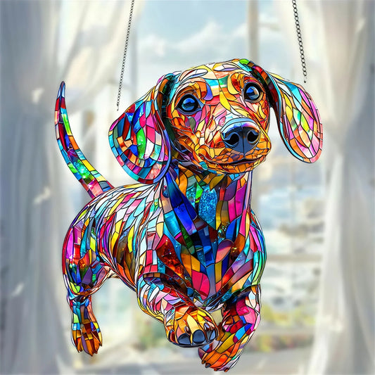 Dachshund Sunshine Window Pendant