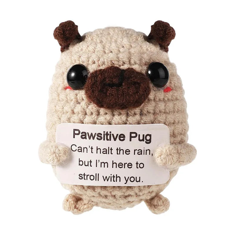 Pug Hug Pocket Mini Handmade Plush