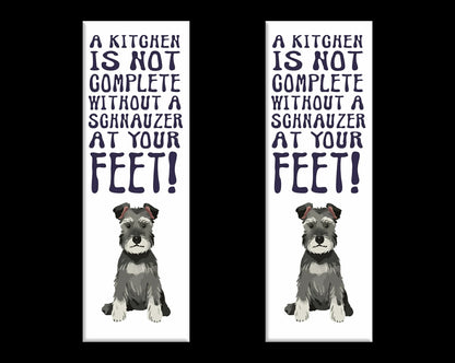 Schnauzer Home Kitchen Fridge Magnet