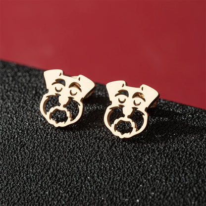 Cute Schnauzer Stud Earrings
