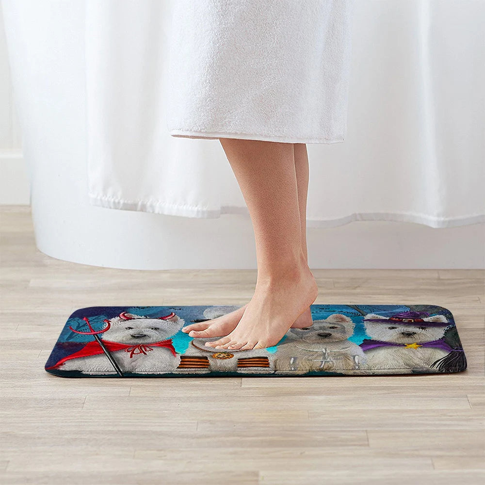 Westie Halloween Doormat