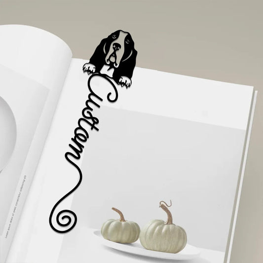 Basset Hound Lovers Custom Bookmark