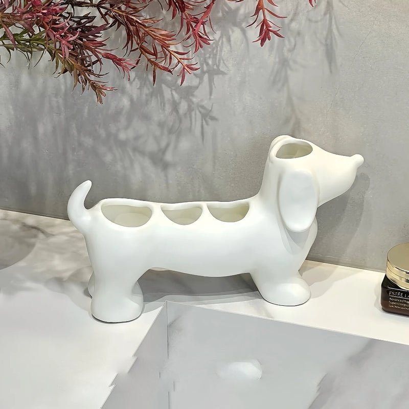 Dachshund Figurine Storage Holder