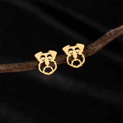 Cute Schnauzer Stud Earrings