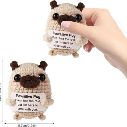 Pug Hug Pocket Mini Handmade Plush