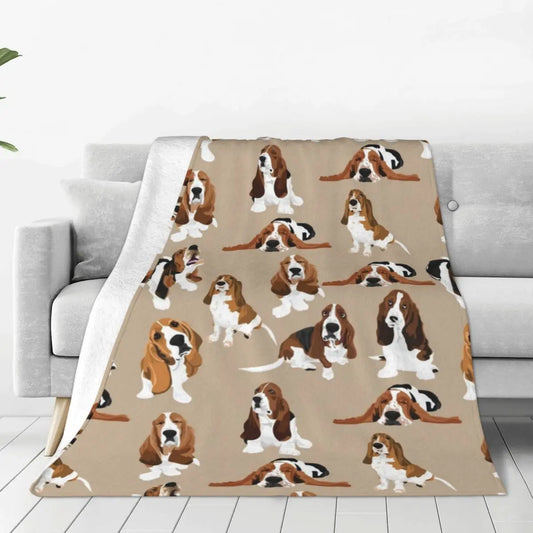Basset Hound Lover Throw Blanket