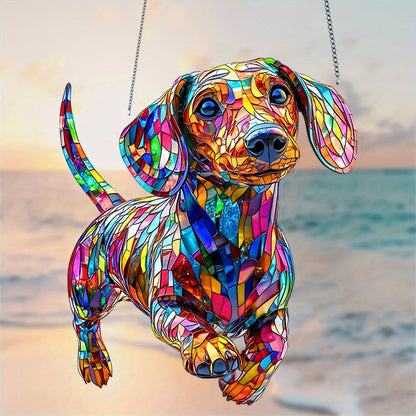 Dachshund Sunshine Window Pendant