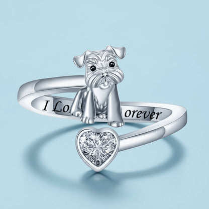 Love Your Schnauzer Forever Ring