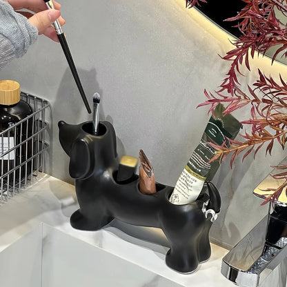 Dachshund Figurine Storage Holder