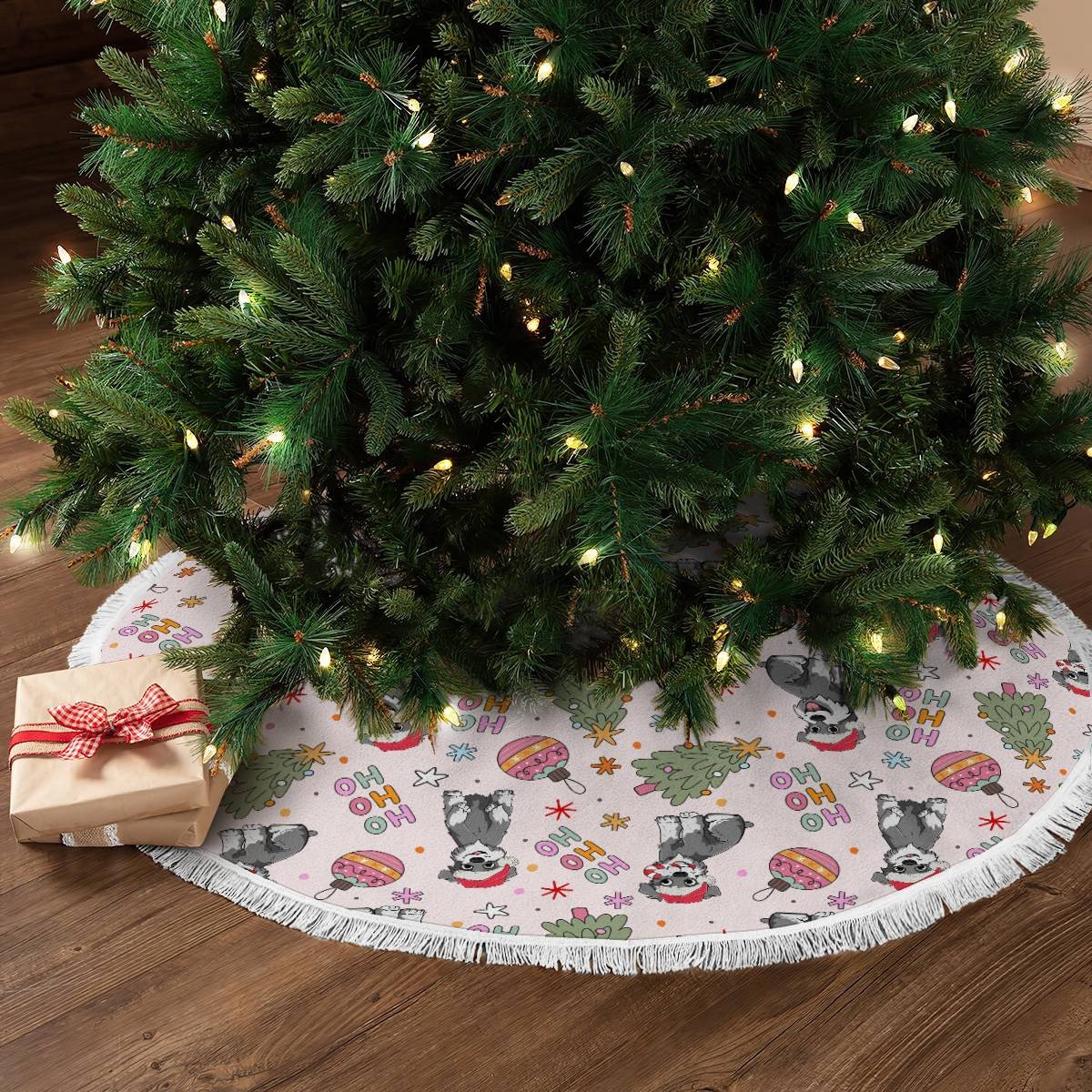 Schnauzer Christmas Tree Skirt