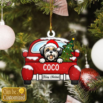 Custom Shih Tzu Christmas Ornament