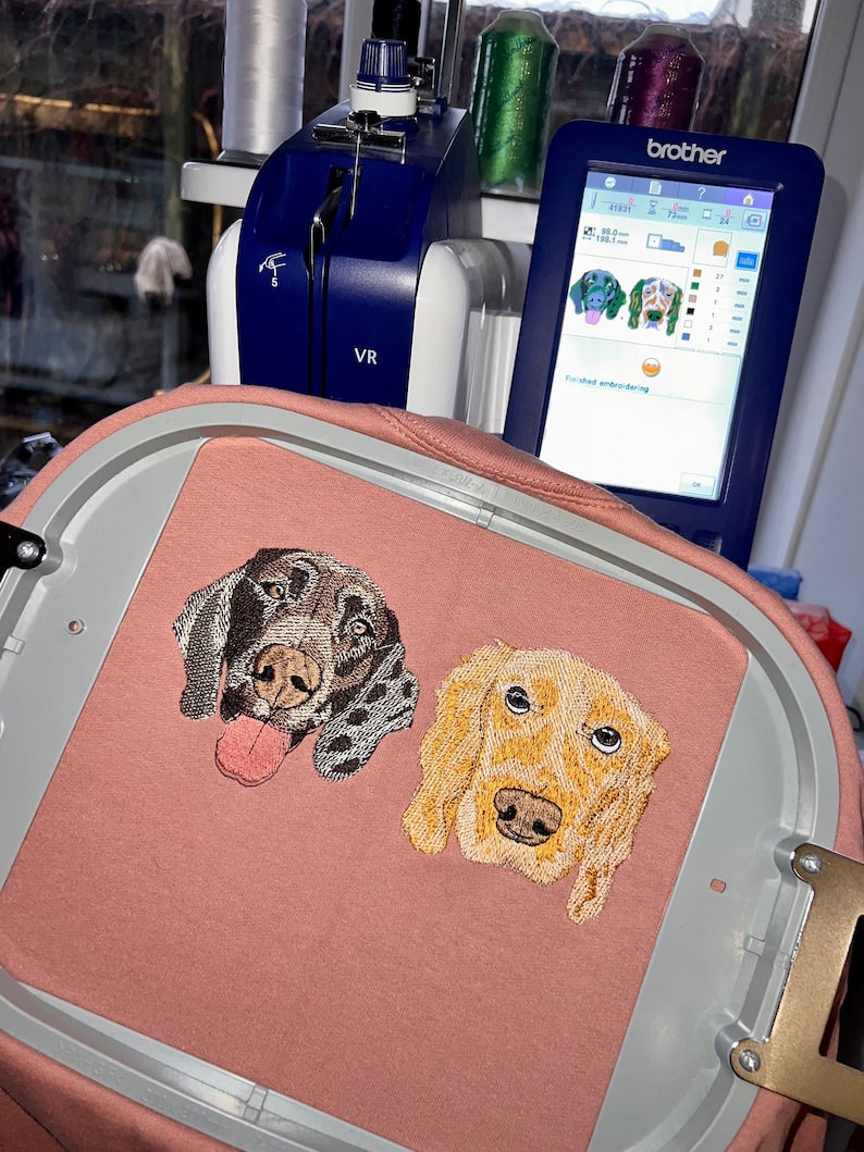 The Custom Embroidered Pet Portrait Sweatshirt