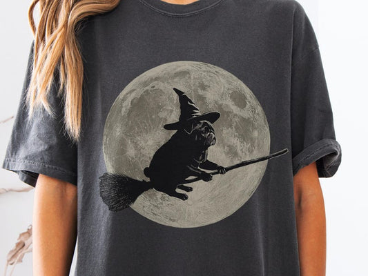 Halloween Pug Moon Shirt
