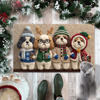 Knitted Shih Tzu Doormat
