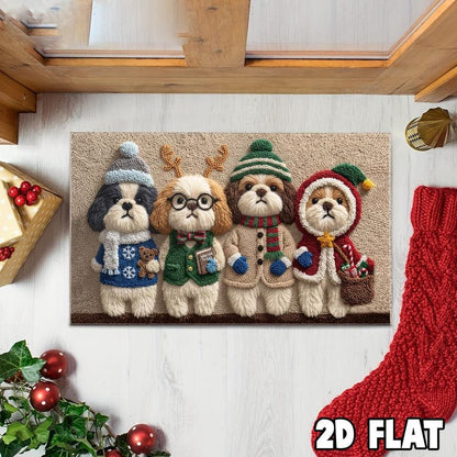 Knitted Shih Tzu Doormat