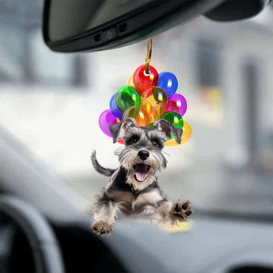 Schnauzer Baloon Car Pendants